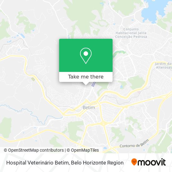 Hospital Veterinário Betim map