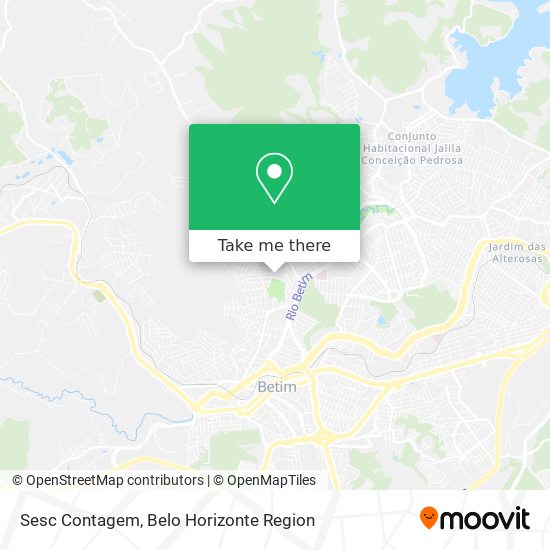 Sesc Contagem map
