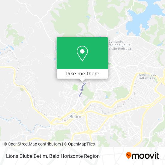 Lions Clube Betim map