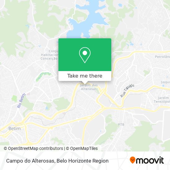 Campo do Alterosas map