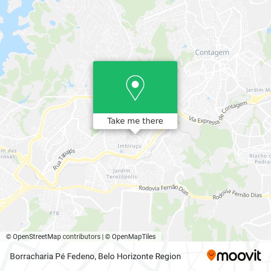 Borracharia Pé Fedeno map