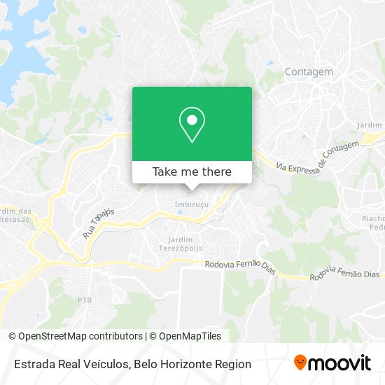 Estrada Real Veículos map