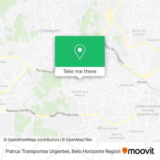 Patrus Transportes Urgentes map