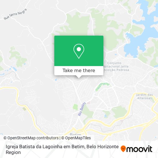 Igreja Batista da Lagoinha em Betim map