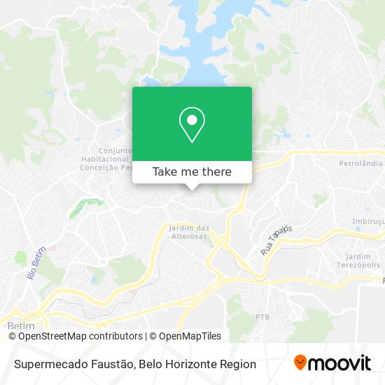 Supermecado Faustão map