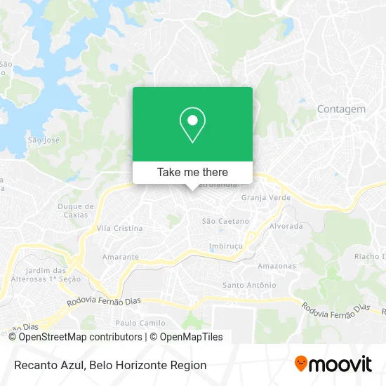 Recanto Azul map
