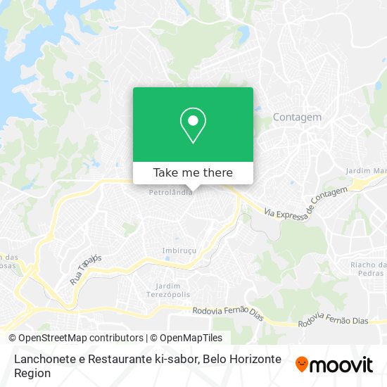 Lanchonete e Restaurante ki-sabor map