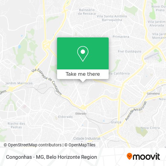 Congonhas - MG map