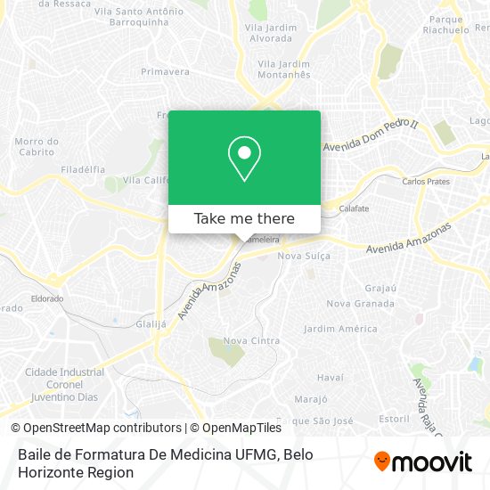 Baile de Formatura De Medicina UFMG map