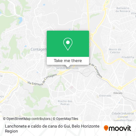 Lanchonete e caldo de cana do Gui map