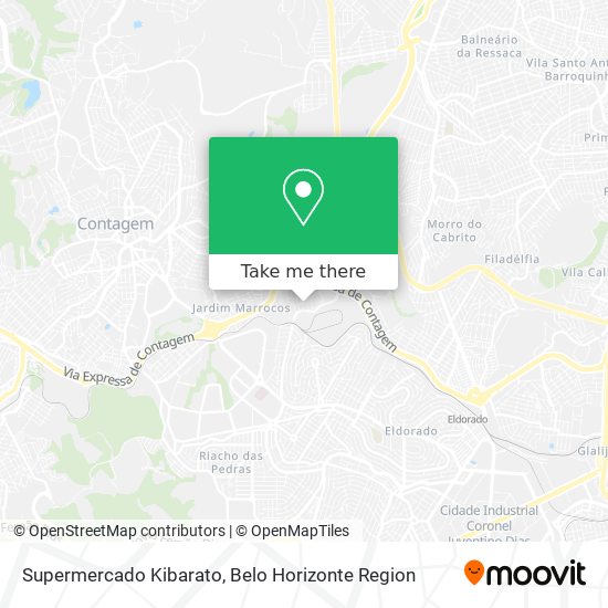 Supermercado Kibarato map