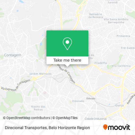 Direcional Transportes map