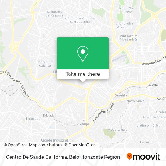 Centro De Saúde Califórnia map