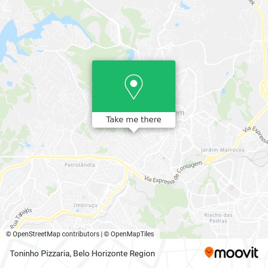 Mapa Toninho Pizzaria