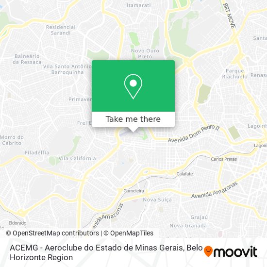 ACEMG - Aeroclube do Estado de Minas Gerais map