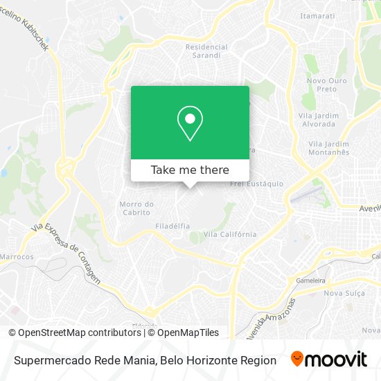 Supermercado Rede Mania map