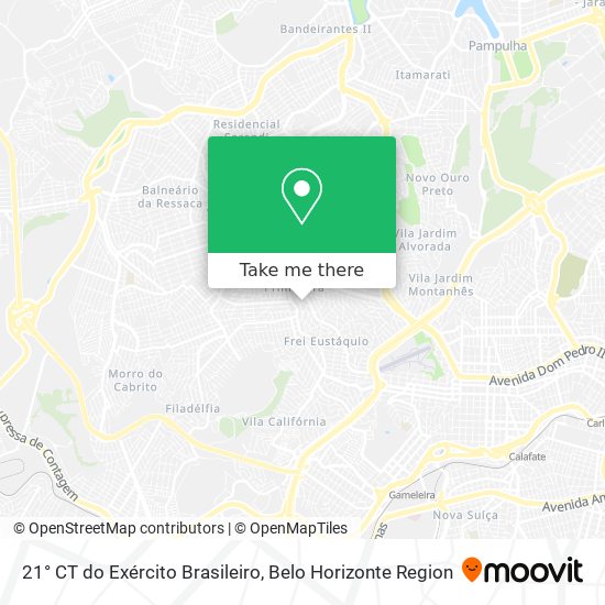 21° CT do Exército Brasileiro map