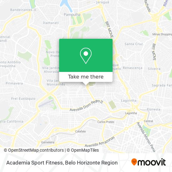 Mapa Academia Sport Fitness