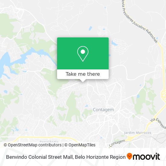 Benvindo Colonial Street Mall map