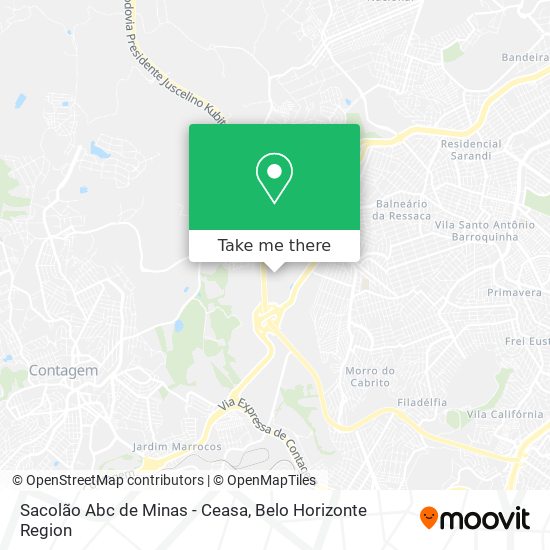 Sacolão Abc de Minas - Ceasa map
