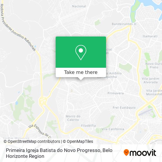 Primeira Igreja Batista do Novo Progresso map