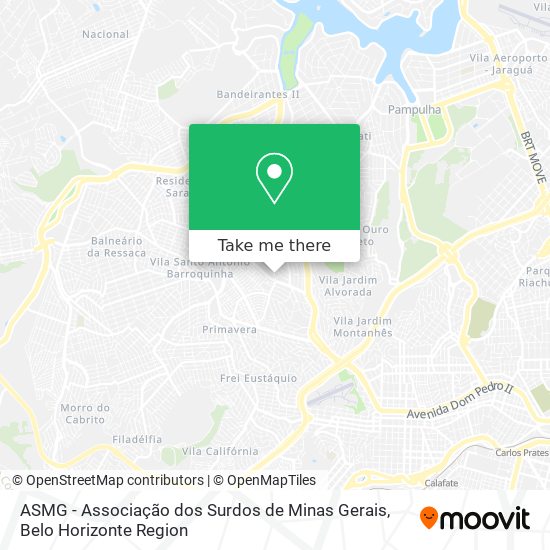 ASMG - Associação dos Surdos de Minas Gerais map