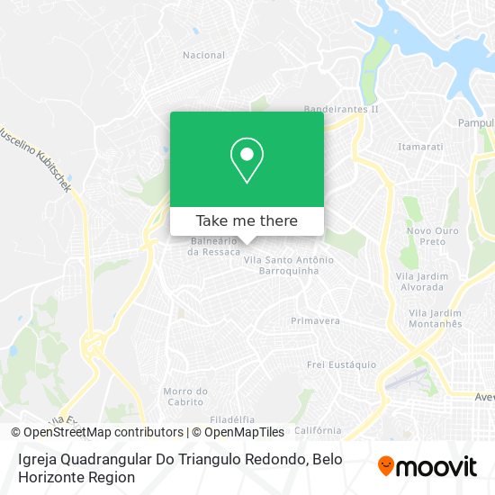 Igreja Quadrangular Do Triangulo Redondo map