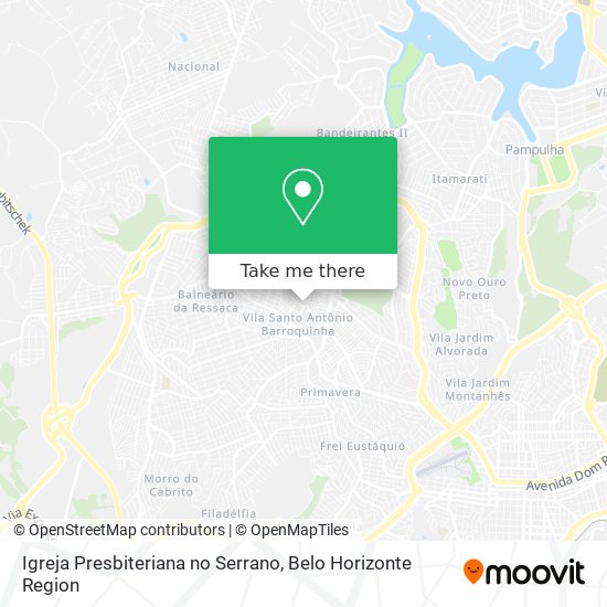 Igreja Presbiteriana no Serrano map