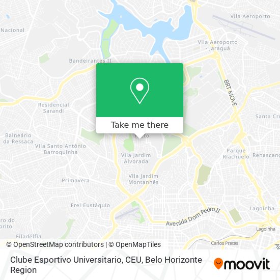 Clube Esportivo Universitario, CEU map