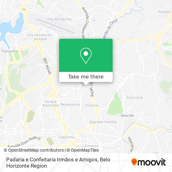 Padaria e Confeitaria Irmãos e Amigos map