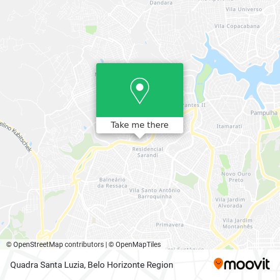 Quadra Santa Luzia map