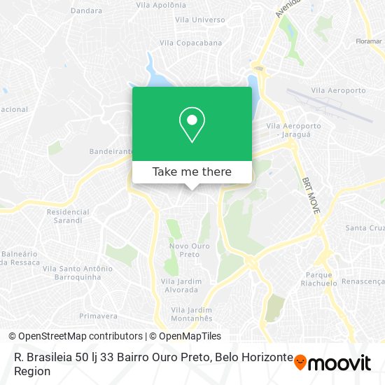 R. Brasileia 50 lj 33 Bairro Ouro Preto map
