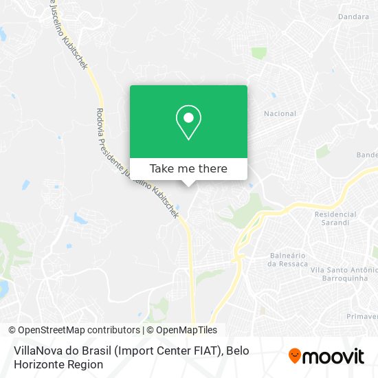 VillaNova do Brasil (Import Center FIAT) map