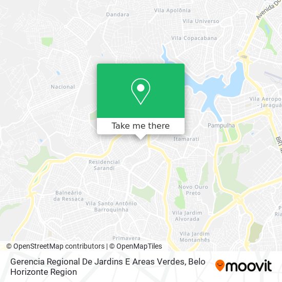 Gerencia Regional De Jardins E Areas Verdes map