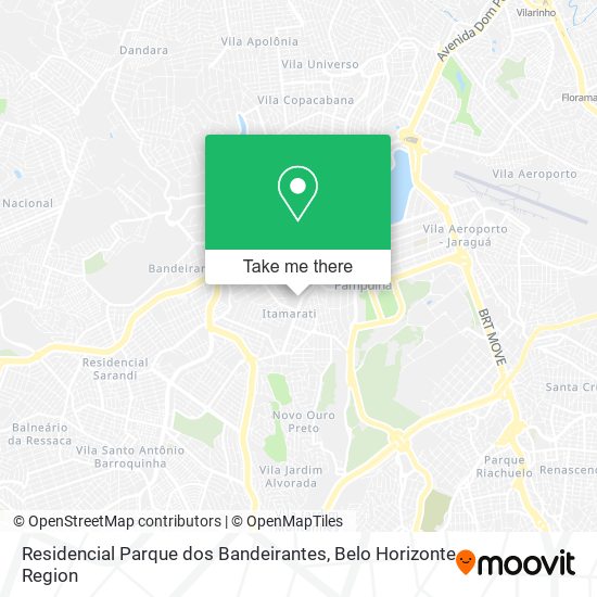 Residencial Parque dos Bandeirantes map