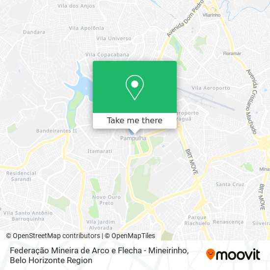 Federação Mineira de Arco e Flecha - Mineirinho map