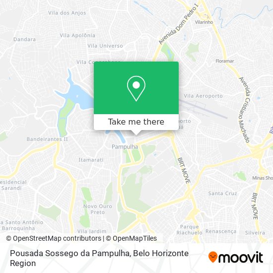 Pousada Sossego da Pampulha map