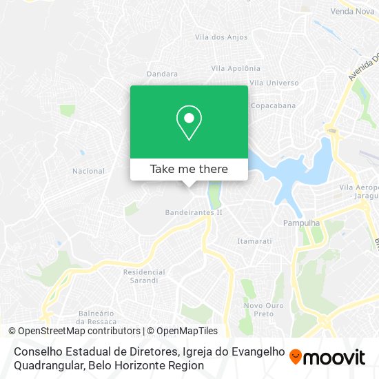 Conselho Estadual de Diretores, Igreja do Evangelho Quadrangular map