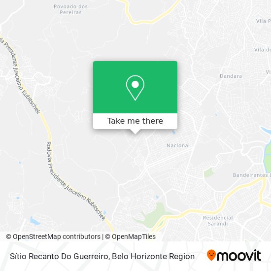 Sítio Recanto Do Guerreiro map