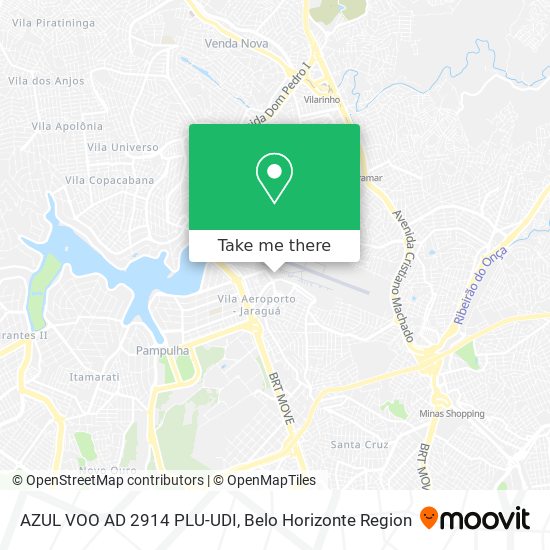 AZUL VOO AD 2914 PLU-UDI map