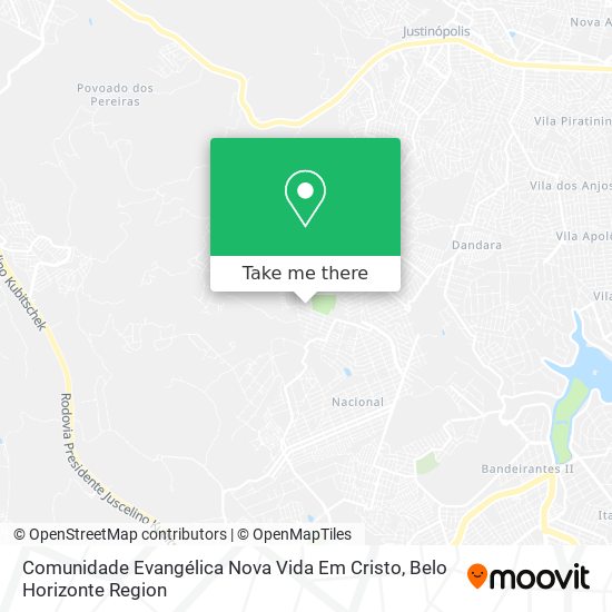 Comunidade Evangélica Nova Vida Em Cristo map