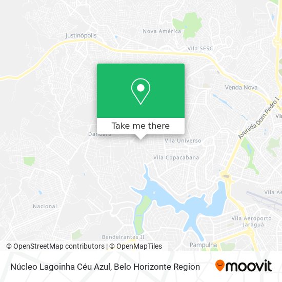 Núcleo Lagoinha Céu Azul map