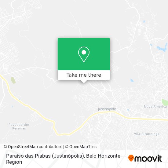 Paraíso das Piabas (Justinópolis) map
