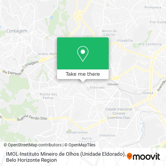 IMOL-Instituto Mineiro de Olhos (Unidade Eldorado) map