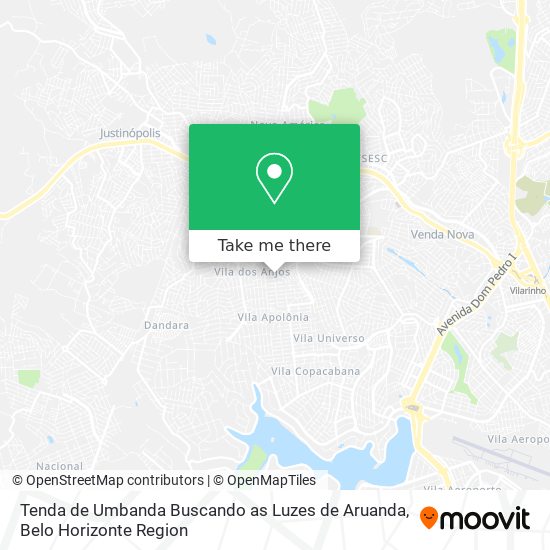 Tenda de Umbanda Buscando as Luzes de Aruanda map