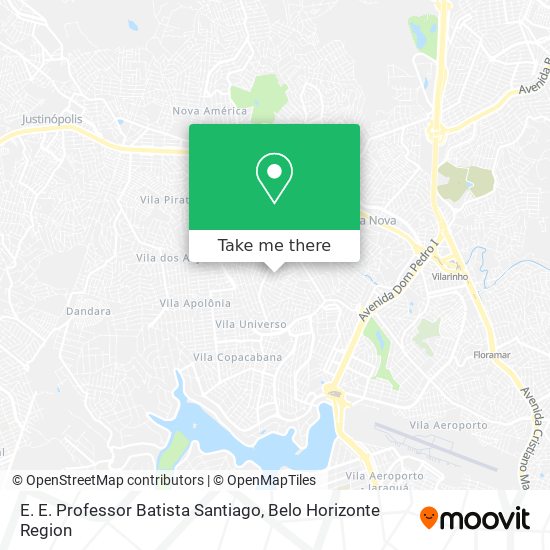 Mapa E. E. Professor Batista Santiago