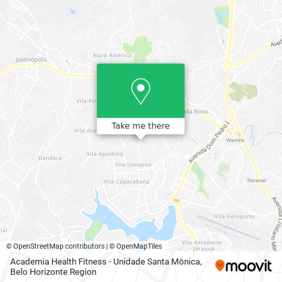 Academia Health Fitness - Unidade Santa Mônica map