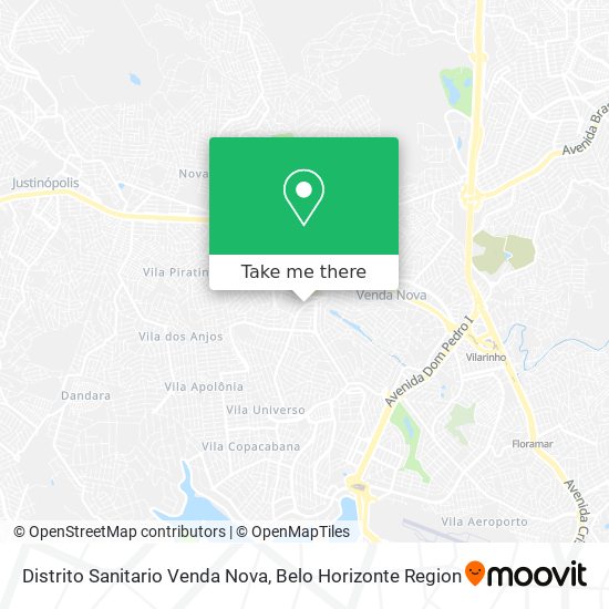 Distrito Sanitario Venda Nova map