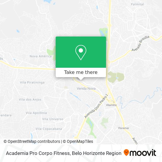 Mapa Academia Pro Corpo Fitness