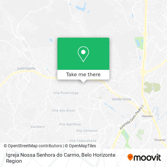 Mapa Igreja Nossa Senhora do Carmo